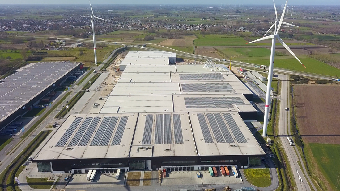 Mark Climate Technology lieferte die hoch effiziente Lufterhitzer und Umluftventilatoren für den Ghent Logistic Campus in Belgien.