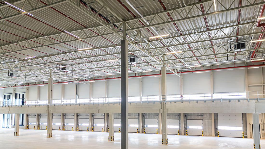 Lagerhalle–HVAC-Anlage